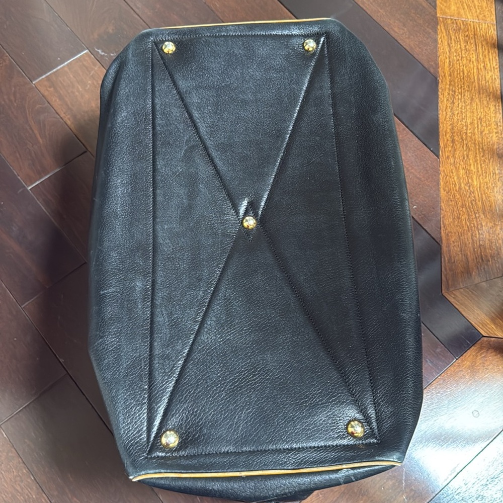 Authentic Vintage HERMES Paris made in France-INDIGO LEATHER TRAV DUFFEL BAG - Picture 12 of 17